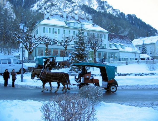 Castelo Neuschwanstein no inverno