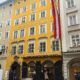 Casa de Mozart em Salzburg - Dronepicr, CC BY 3.0