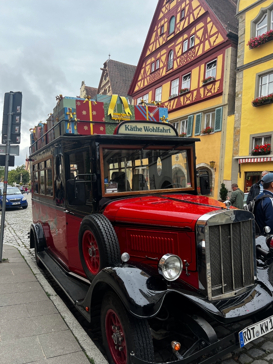 Käthe Wohlfahrt no Mercado de Natal de Rothenburg - Arquivo Pessoal